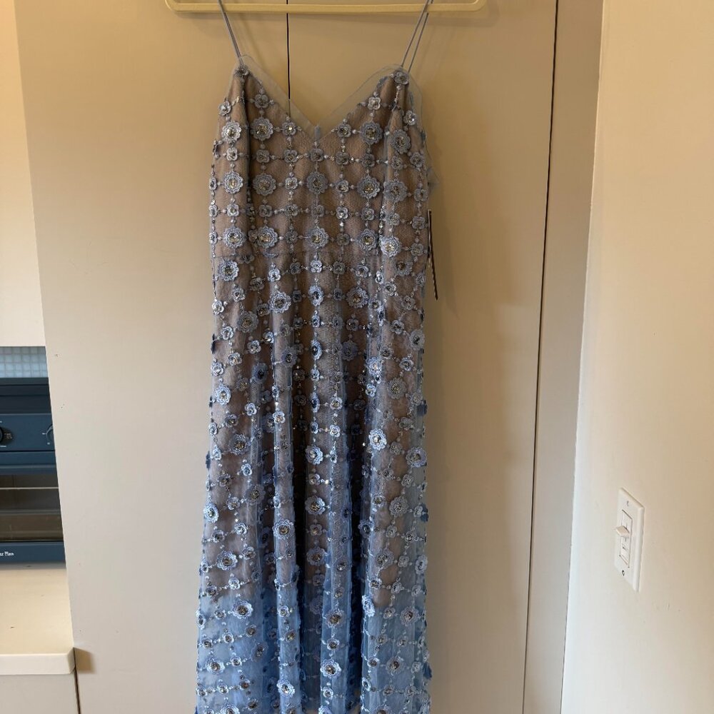 AIDAN MATTOX Embellished Lace Dress - 100% Exclusive In Ice Perry (10)